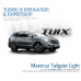 tuix tailgate light door trim kit hyundai santa fe 2012-15